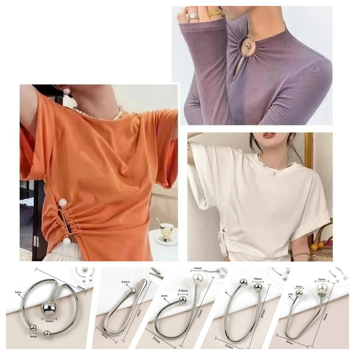 Meetee 2/5/10Pcs U Ring Metal Buckles Detachable Double-headed Decorative Clasp for Clothes Collar Bikini Strap Connector Hook
Meetee 2/5/10Pcs U Ring Metal Buckles Detachable Double-headed Decorative Clasp for Clothes Collar Bikini Strap Connector Hook
