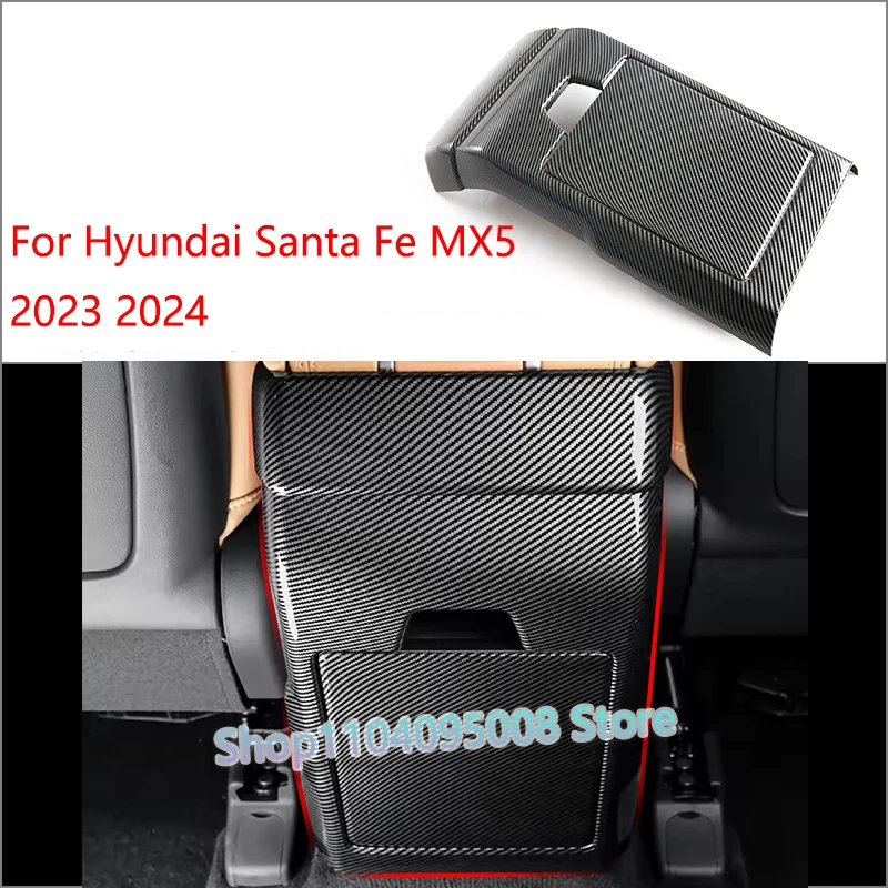 For Hyundai Santa Fe MX5 2023 2024 2025 Carbon Fiber Car Rear Air Vent Frame Trim Anti-Kick Cover Interior Accessories
For Hyundai Santa Fe MX5 2023 2024 2025 Carbon Fiber Car Rear Air Vent Frame Trim Anti-Kick Cover Interior Accessories