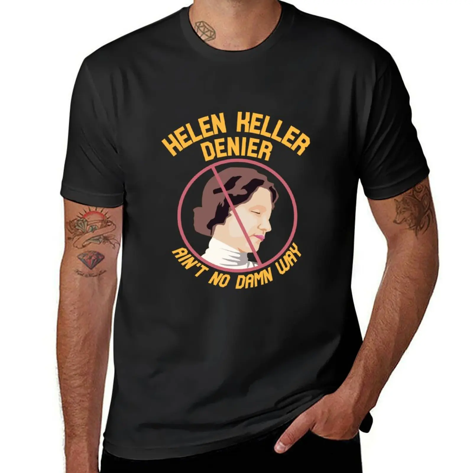 Футболка Helen Keller DenierAin't no Damn Way, топы, футболка с аниме, лето 2025, компрессионная рубашка для мужчин
Футболка Helen Keller DenierAin't no Damn Way, топы, футболка с аниме, лето 2025, компрессионная рубашка для мужчин