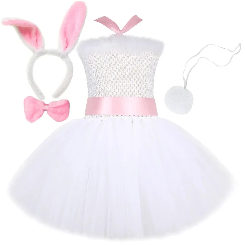 White Bunny Costumes for Baby Girls Easter Holiday Fancy Dress Kids Rabbit Halloween Outfit Child Animal Birthday Party Clothes
White Bunny Costumes for Baby Girls Easter Holiday Fancy Dress Kids Rabbit Halloween Outfit Child Animal Birthday Party Clothes