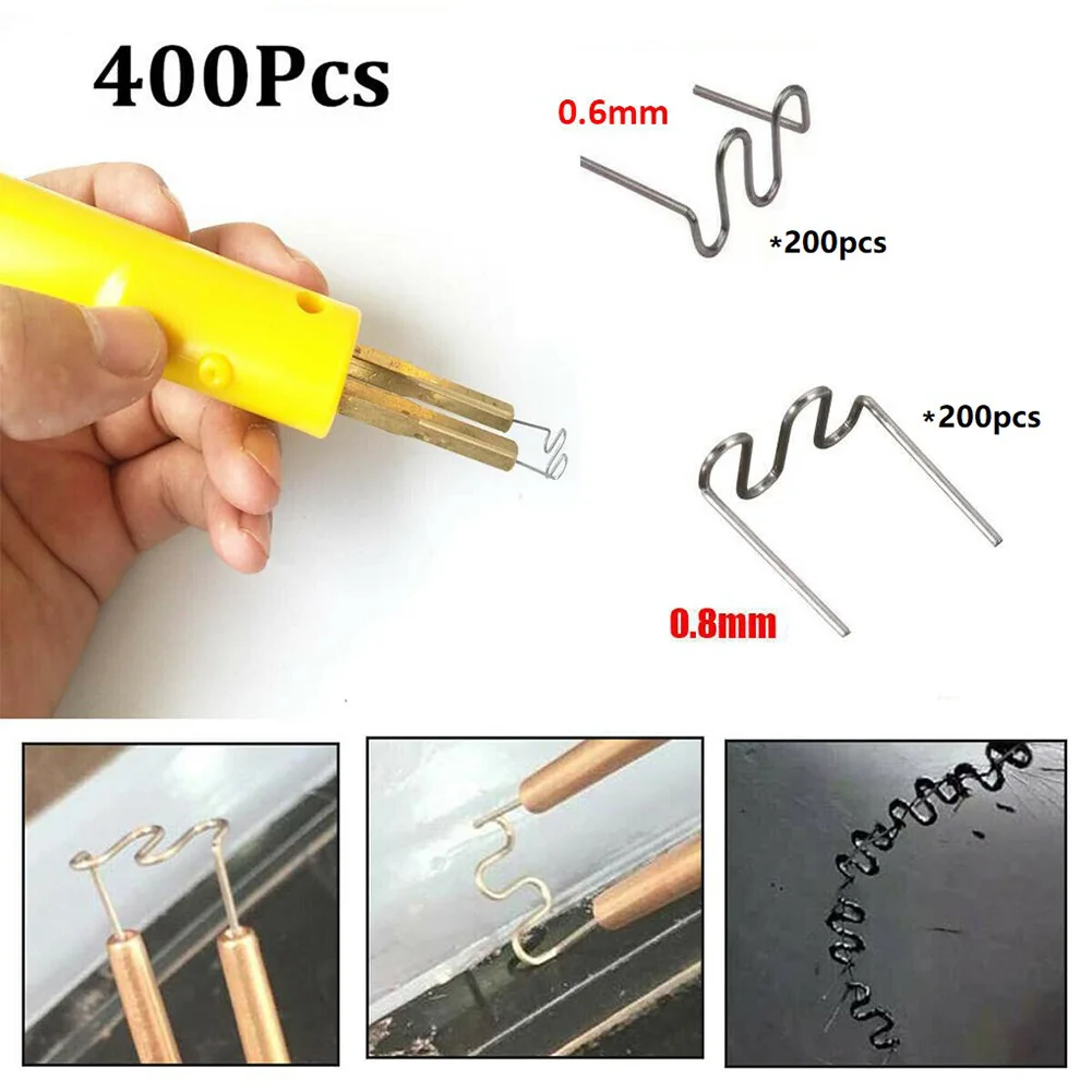 Wave Hot Staple Repair Kit 400pcs Stainless Steel Package Contents 200pcs 0 6mm Wave Staples + 200pcs 0 8mm Wave Staples
Wave Hot Staple Repair Kit 400pcs Stainless Steel Package Contents 200pcs 0 6mm Wave Staples + 200pcs 0 8mm Wave Staples