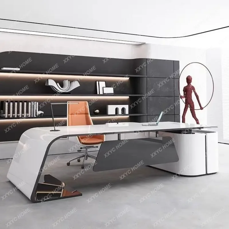 M President's desk, simple modern manager, large class desk, creative personality
M President's desk, simple modern manager, large class desk, creative personality