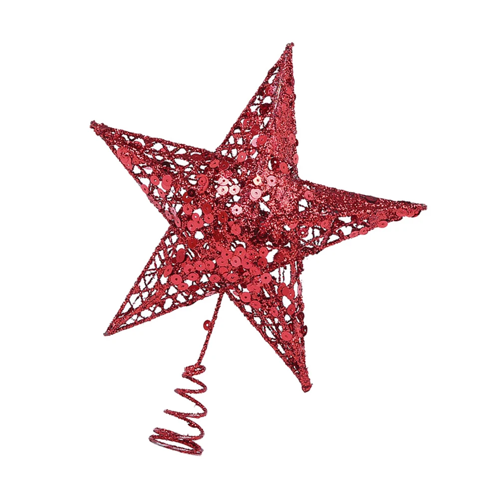 Wrought Iron Christmas Tree Star Topper Red 15cm Glittering Ornament Holiday Decoration for Christmas Tree Party Home Festival
Wrought Iron Christmas Tree Star Topper Red 15cm Glittering Ornament Holiday Decoration for Christmas Tree Party Home Festival