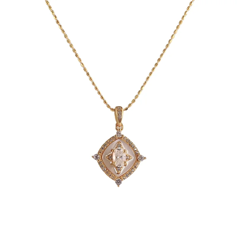ZFSILVER Fashion Trendy 925 Silver Luxury Moissanite Oval Clover Square Necklace For Charm Women Accessories Party Jewelry Gift
ZFSILVER Fashion Trendy 925 Silver Luxury Moissanite Oval Clover Square Necklace For Charm Women Accessories Party Jewelry Gift