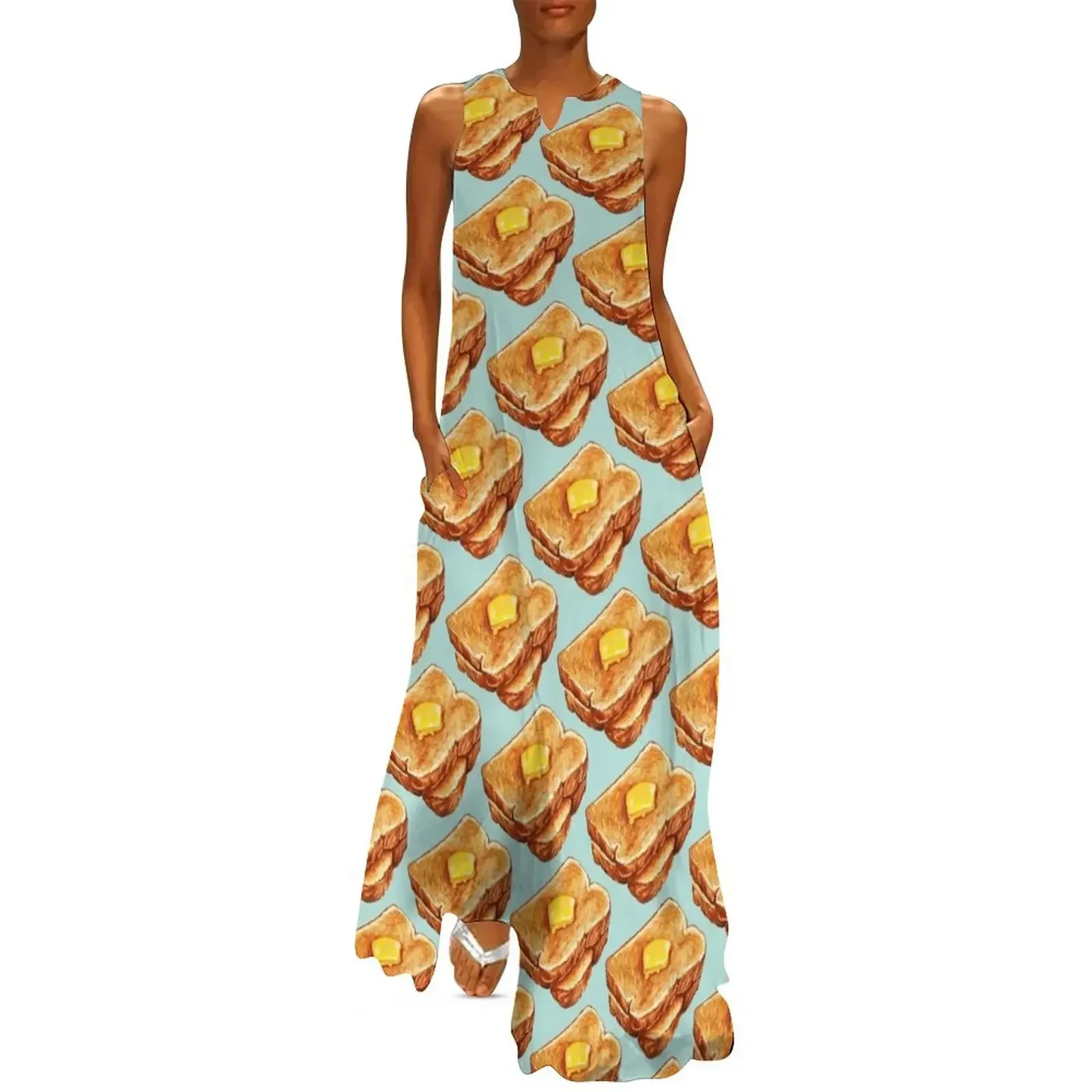 Buttered Toast Pattern Long Dress Women's dresses woman dress Aesthetic clothing Dress
Buttered Toast Pattern Long Dress Women's dresses woman dress Aesthetic clothing Dress