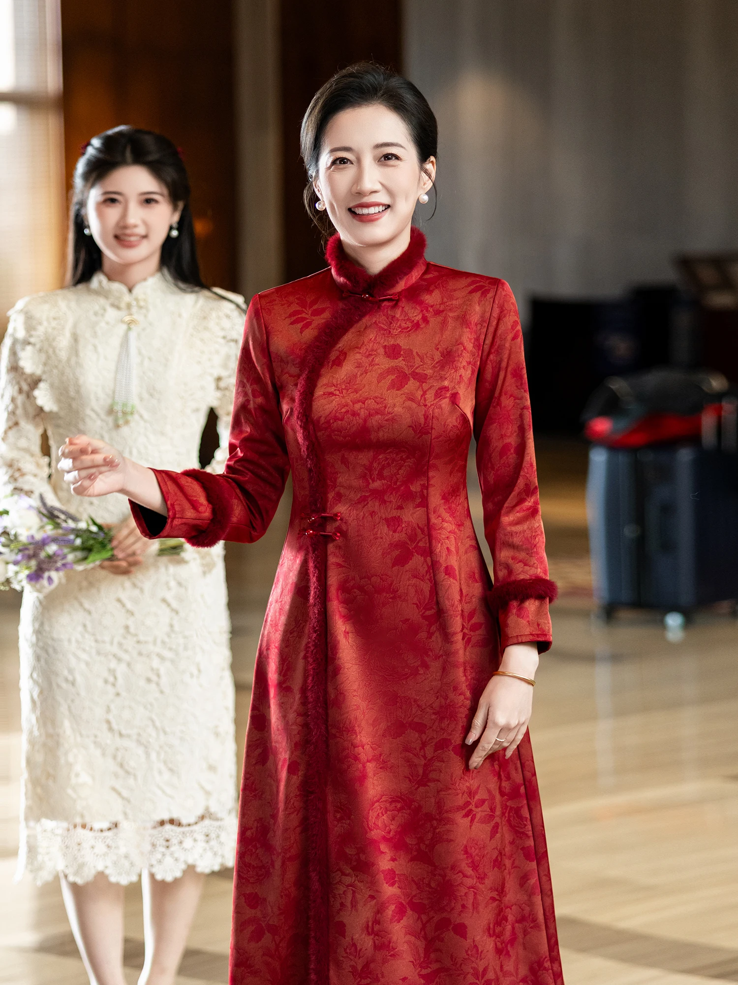 Wedding Celebration Thiened Warmth Long Qipao Dr for Women Vintage Sle Wedding Guest Coat over Dr for Winter Events
Wedding Celebration Thiened Warmth Long Qipao Dr for Women Vintage Sle Wedding Guest Coat over Dr for Winter Events