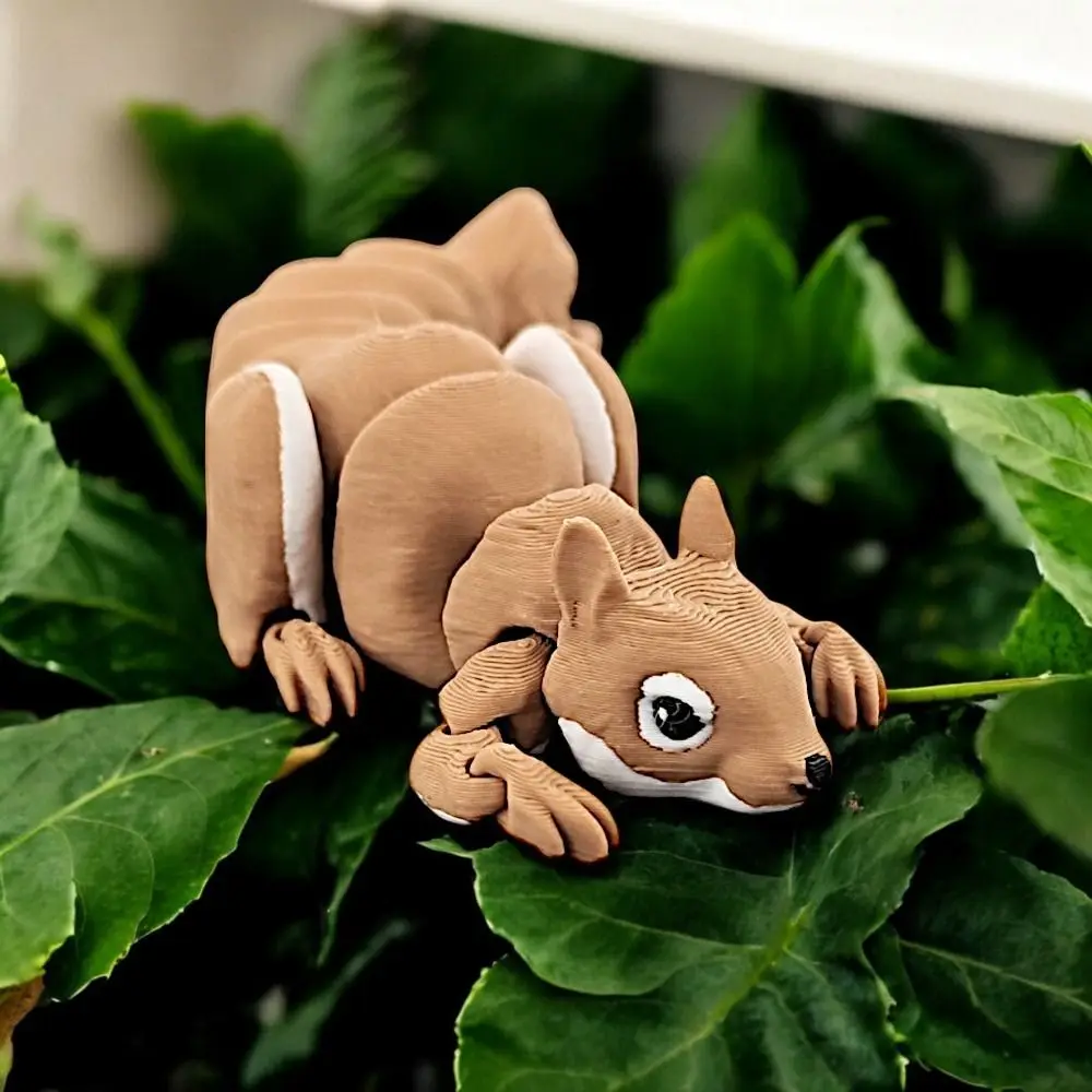 Movable Joints Squirrel Model Toys Realistic Handicraft 3D Printed Squirrel Figurine Cartoon 3D Articulated Squirrel Toys
Movable Joints Squirrel Model Toys Realistic Handicraft 3D Printed Squirrel Figurine Cartoon 3D Articulated Squirrel Toys