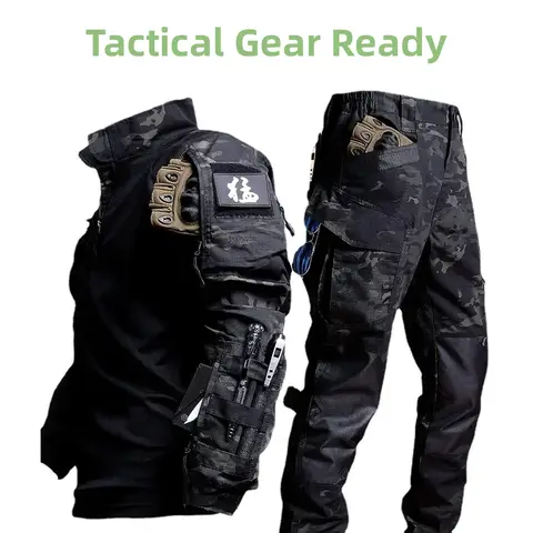 Tactical Frog Suit Men Airsoft Clothes Hunting Paintball Military Sets Assault Shirts Special Forces Outdoor Uniform Pants