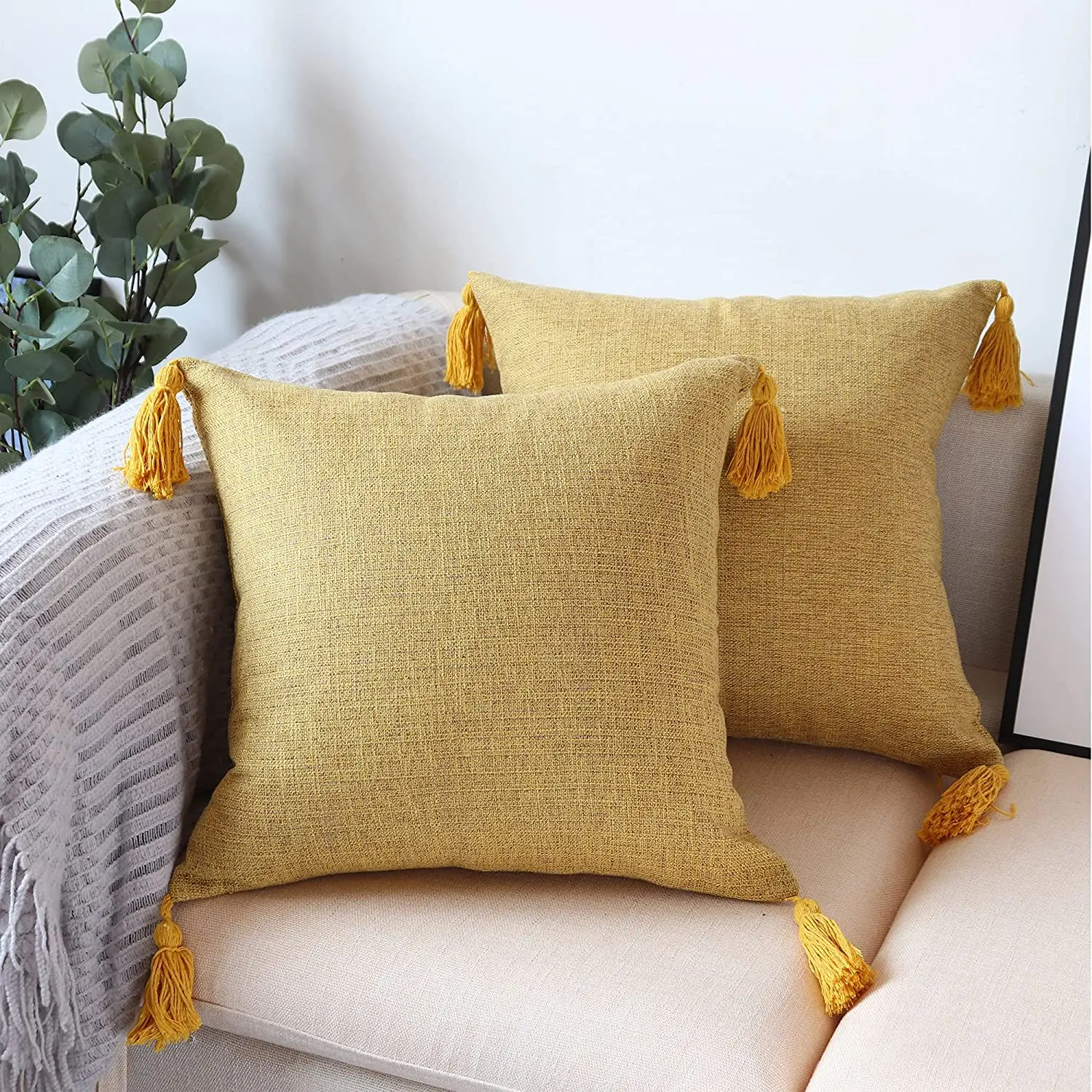 Yellow Tassel Cushion Cover 1PC Linen Home Decorative and Practical Soft Pillow Cover for Sofa Bedroom Comfortable Pillow Cases
Yellow Tassel Cushion Cover 1PC Linen Home Decorative and Practical Soft Pillow Cover for Sofa Bedroom Comfortable Pillow Cases