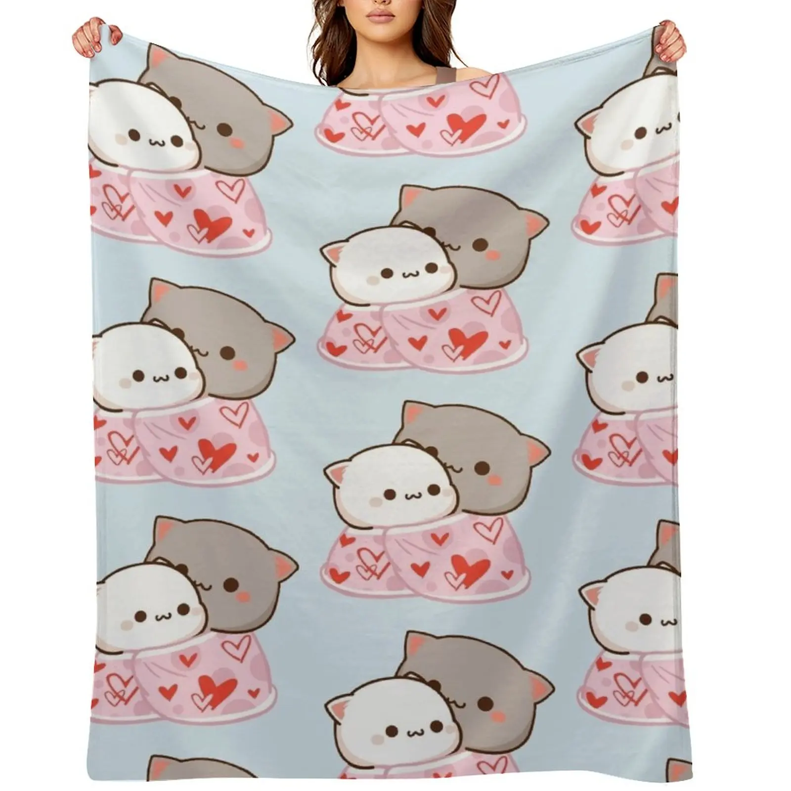 Cutie Cats Peach and Goma: Cozy Hug Throw Blanket Summer Beddings Blankets For Sofas funny gift Custom Blankets
Cutie Cats Peach and Goma: Cozy Hug Throw Blanket Summer Beddings Blankets For Sofas funny gift Custom Blankets
