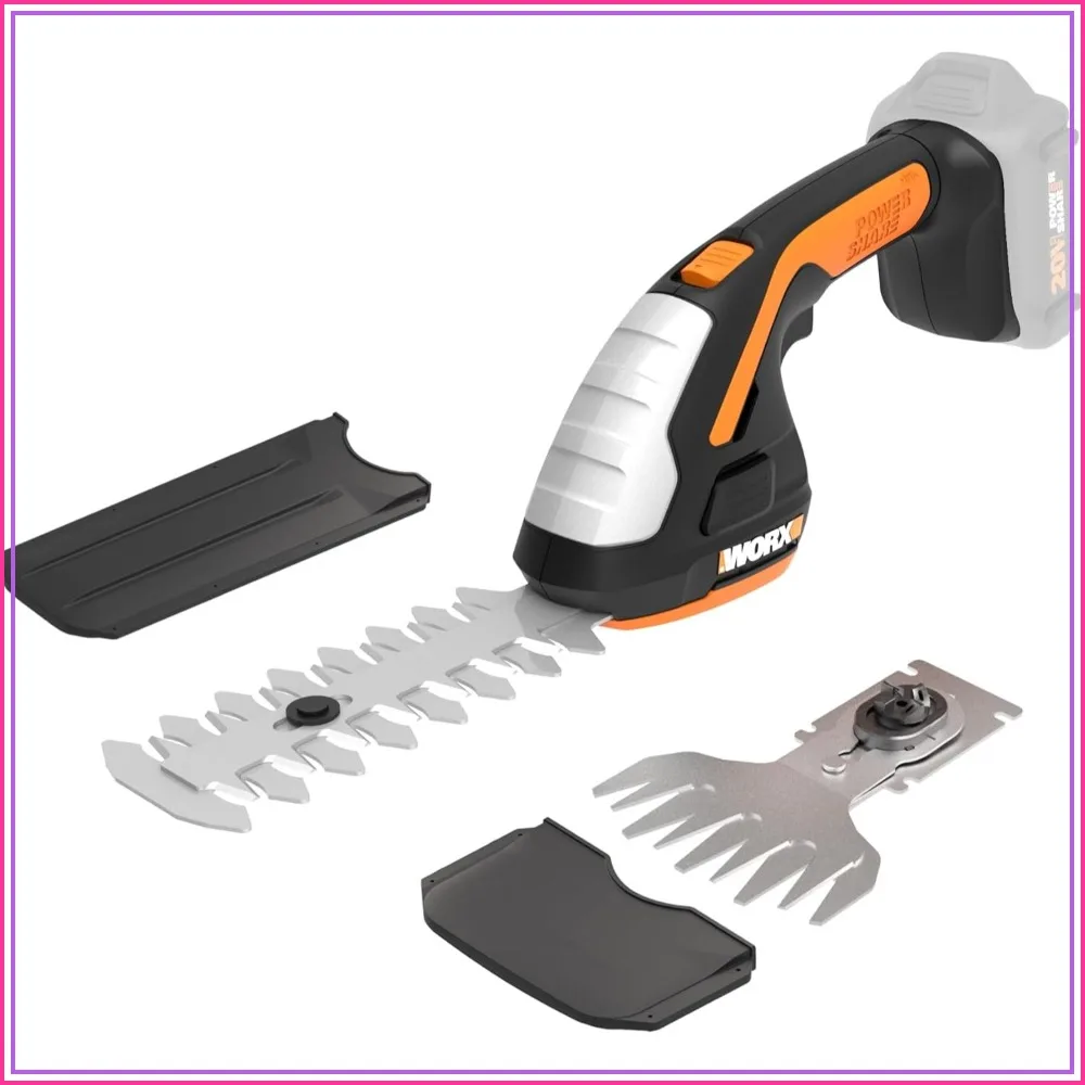 2-in-1 Cordless Hedge Trimmer, 4" Grass Shear & 8" Shrub Trimmer with 2 Blades, Battery & Charger Not Included, WG801.9
2-in-1 Cordless Hedge Trimmer, 4" Grass Shear & 8" Shrub Trimmer with 2 Blades, Battery & Charger Not Included, WG801.9