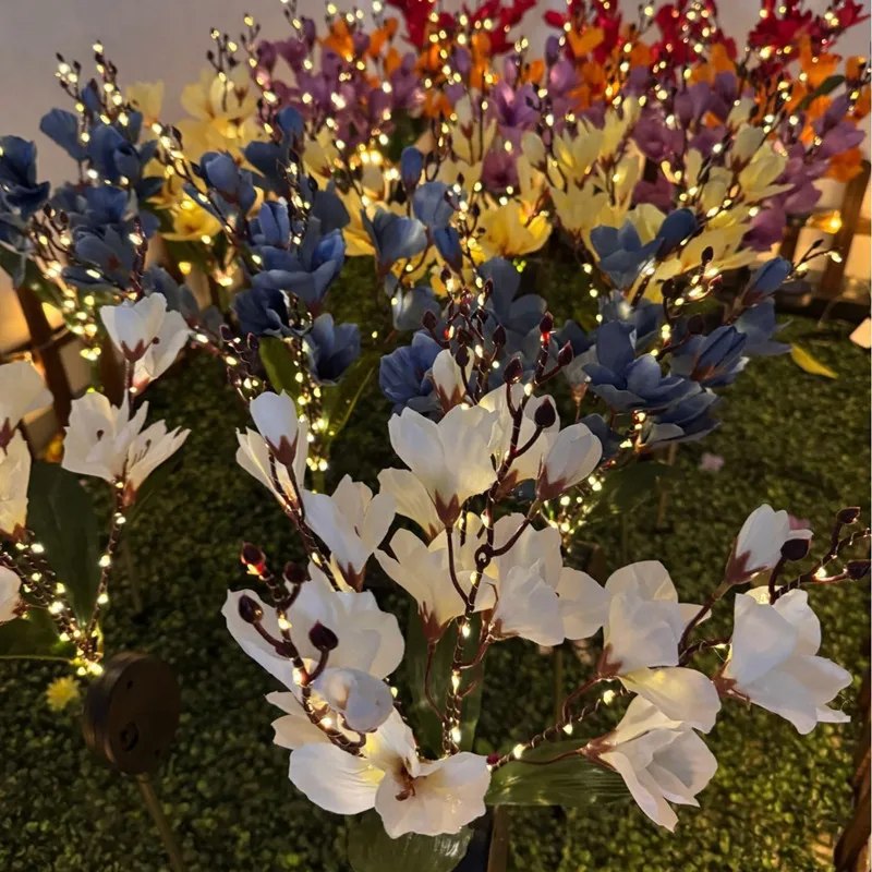Solar Magnolia Garden Lights Christmas Flower Stakes Ground Light Stake Decor Lamp Pathway 1031Waterproof Outdoor Floral N03
Solar Magnolia Garden Lights Christmas Flower Stakes Ground Light Stake Decor Lamp Pathway 1031Waterproof Outdoor Floral N03