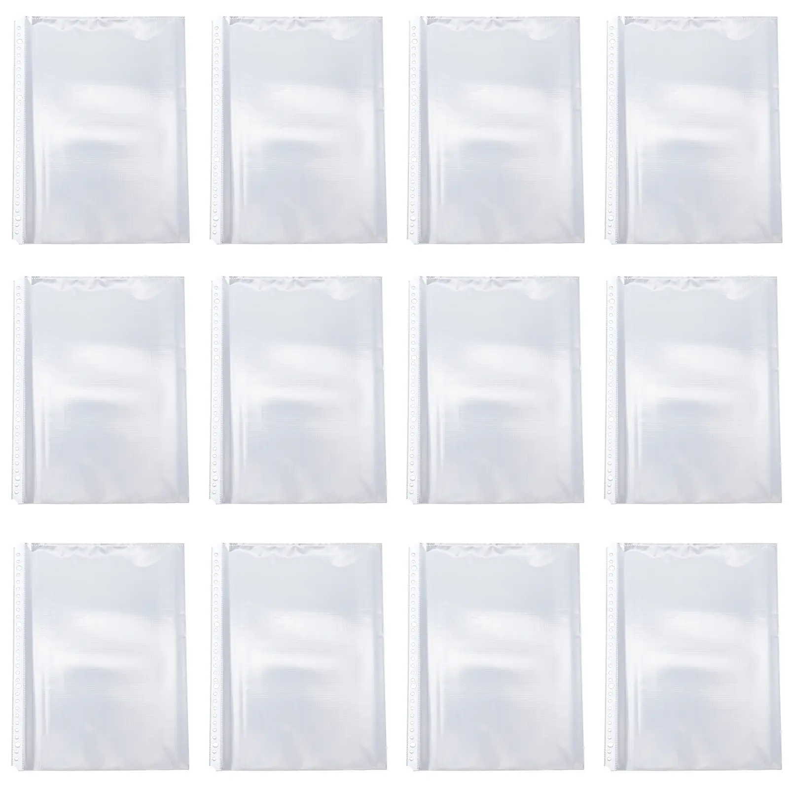 100 Pcs Clear File Protectors Eco Plastic Non Static Binder Sheets Storage Box Office Accessories Sheet Protector for Files
100 Pcs Clear File Protectors Eco Plastic Non Static Binder Sheets Storage Box Office Accessories Sheet Protector for Files