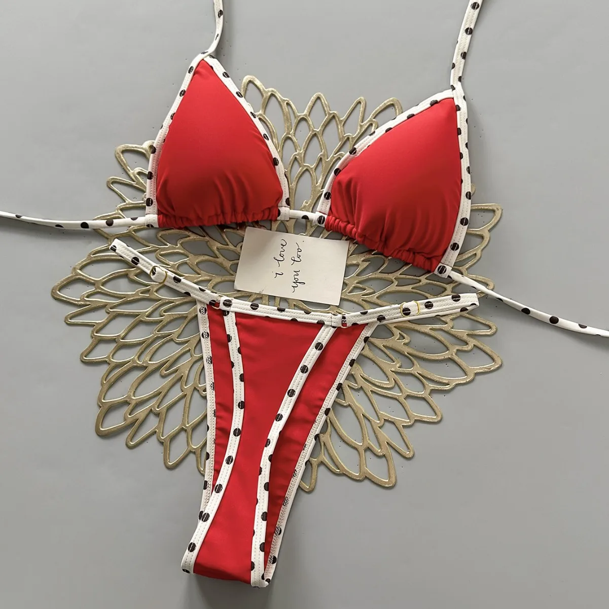 Women's Bikini Set Summer Printing Color Blocking Swimwear Sexy Vacation Beach Hot Spring Swimming Girls Lace Up Split Swimsuit
Women's Bikini Set Summer Printing Color Blocking Swimwear Sexy Vacation Beach Hot Spring Swimming Girls Lace Up Split Swimsuit