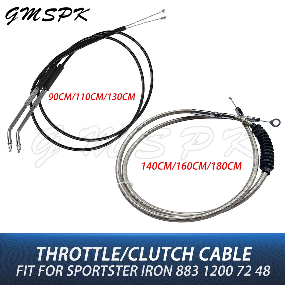 Black/Silver Motorcycle Throttle Cable Wire Clutch Cable Line Fit for Harley Softail Dyna Electra Road Glide Sportster 883 1200
Black/Silver Motorcycle Throttle Cable Wire Clutch Cable Line Fit for Harley Softail Dyna Electra Road Glide Sportster 883 1200