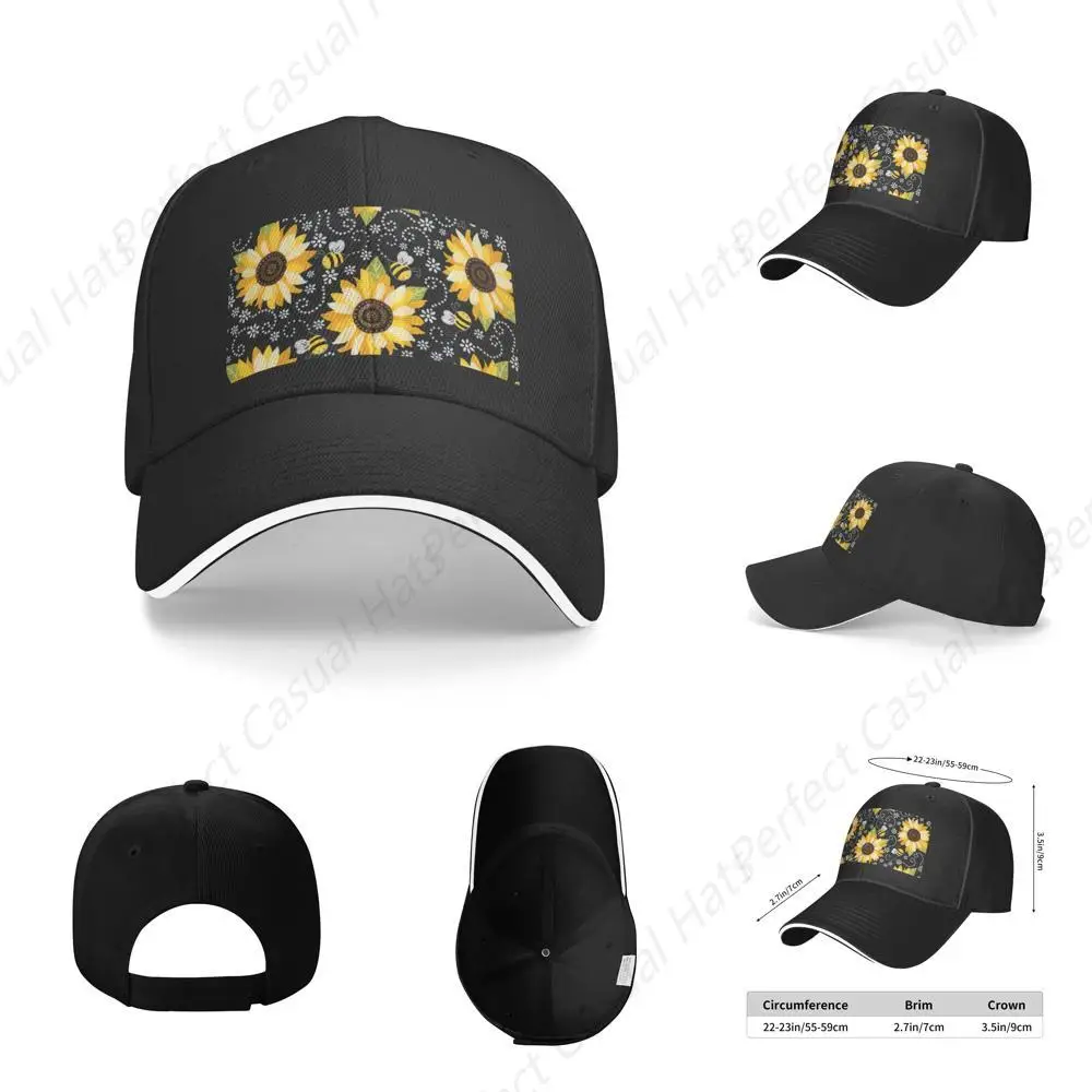 Hot-Selling Vintage Sunflower Bees Printing Hat Sandwich Caps Peaked Caps Trucker Hat Men Women Outdoor Sport Travel Sun Visor
Hot-Selling Vintage Sunflower Bees Printing Hat Sandwich Caps Peaked Caps Trucker Hat Men Women Outdoor Sport Travel Sun Visor