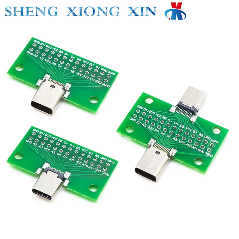 5pcs TYPE-C Male And Female Header Test Board Double-sided Positive And Negative Insertion Row Of Pins 24P Male To Female USB3.1 
5pcs TYPE-C Male And Female Header Test Board Double-sided Positive And Negative Insertion Row Of Pins 24P Male To Female USB3.1