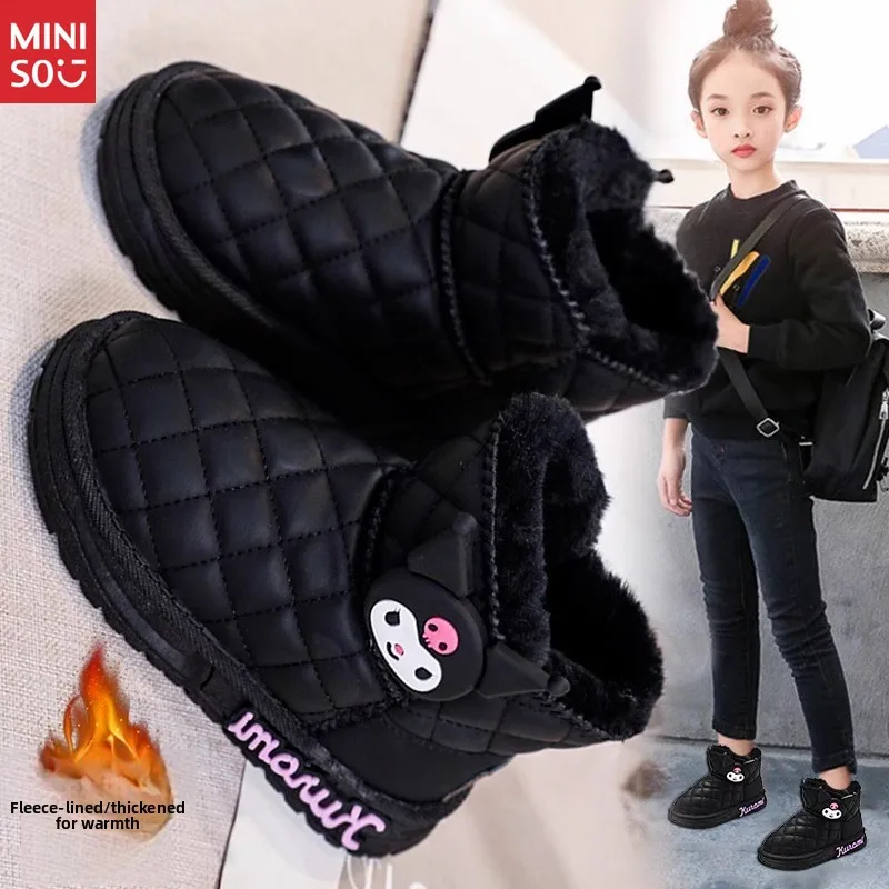 Miniso 2025 Girls' Winter Snow Boots | Waterproof Faux Fur Boots with Thick Warm Lining for Cold Weather
Miniso 2025 Girls' Winter Snow Boots | Waterproof Faux Fur Boots with Thick Warm Lining for Cold Weather