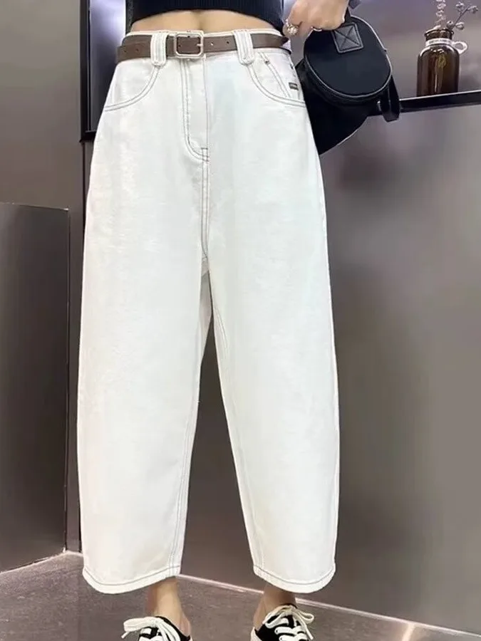 White Wide Leg Denim Jeans Women's Summer New Style Banana Pants Carrot Pants plus Size Slimming Dad Pants Casual High Waist ...
White Wide Leg Denim Jeans Women's Summer New Style Banana Pants Carrot Pants plus Size Slimming Dad Pants Casual High Waist ...