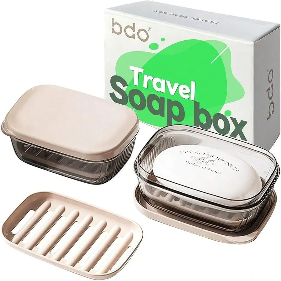 Travel Soap Case, Leakproof Soap Container With Lid, Portable Bar Soap Holder For Traveling, Transparently Soap Dishes For Bath
Travel Soap Case, Leakproof Soap Container With Lid, Portable Bar Soap Holder For Traveling, Transparently Soap Dishes For Bath