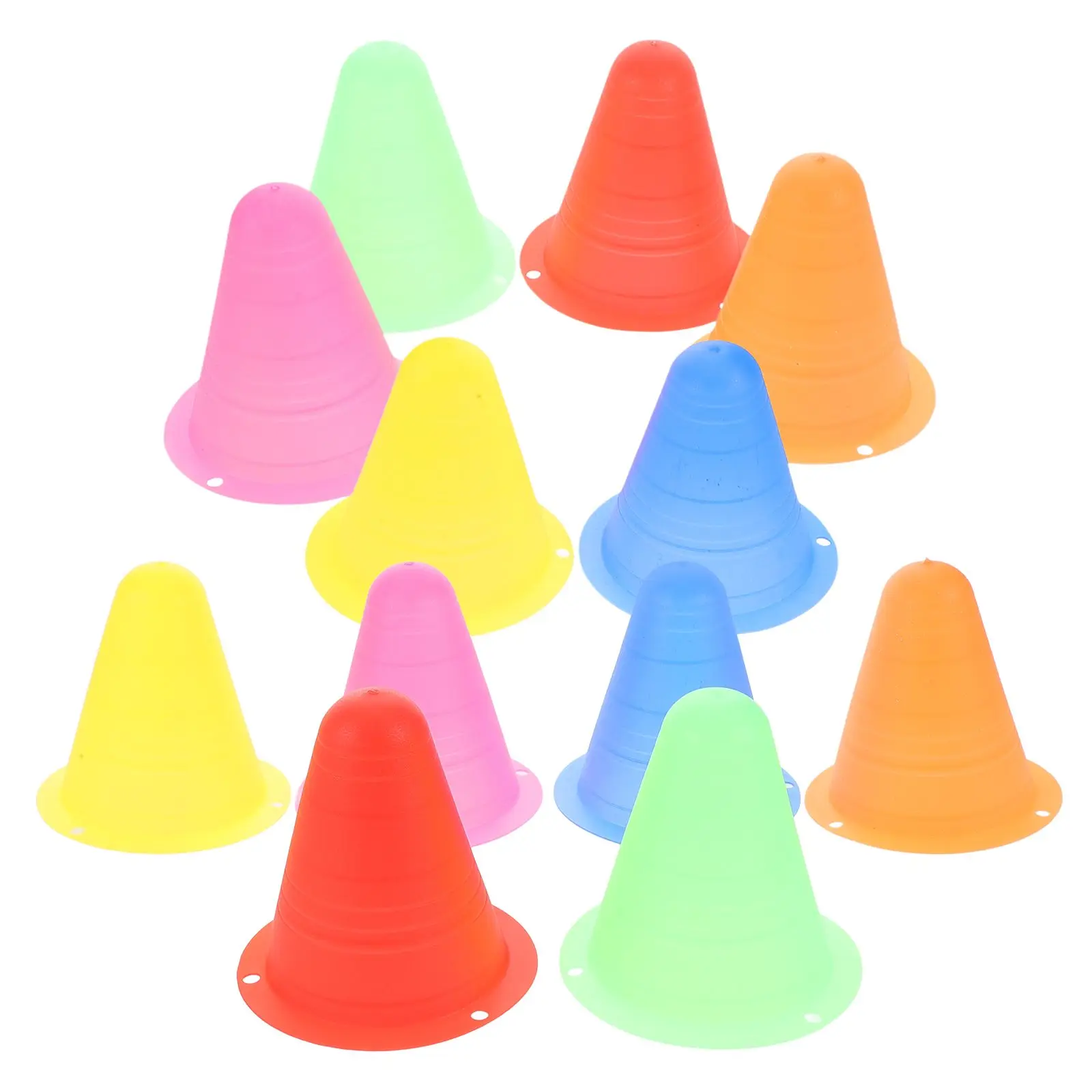 12pcs Roller Skating Piles Colorful Agility Cones for Training Mini Sport Cones Kids Soccer Basketball Lightweight Stackable
12pcs Roller Skating Piles Colorful Agility Cones for Training Mini Sport Cones Kids Soccer Basketball Lightweight Stackable