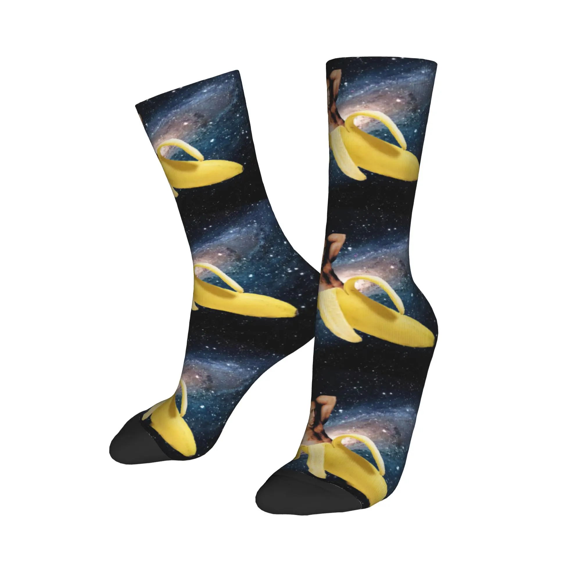 Custom Novelty Print Nicolas Cage In a Banana Socks for Men Women Stretch Summer Autumn Winter Space Crew Socks
Custom Novelty Print Nicolas Cage In a Banana Socks for Men Women Stretch Summer Autumn Winter Space Crew Socks
