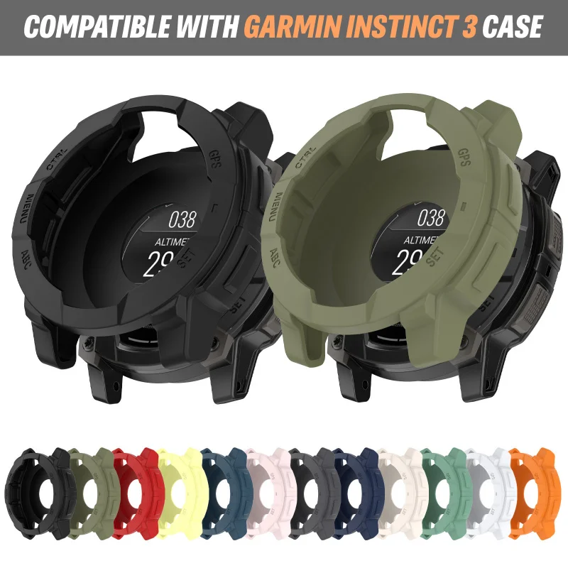 Soft Silicone Protective Case for Garmin Instinct 3 Smartwatch (45/50mm) Shockproof Scratch-Resistant Full Cover Lightweight
Soft Silicone Protective Case for Garmin Instinct 3 Smartwatch (45/50mm) Shockproof Scratch-Resistant Full Cover Lightweight