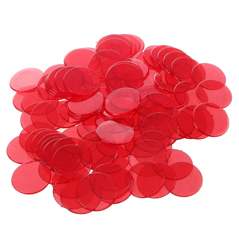 【BIG SALE】300Pcs Clear Red Plastic Bingo Chips 1.9Cm
【BIG SALE】300Pcs Clear Red Plastic Bingo Chips 1.9Cm