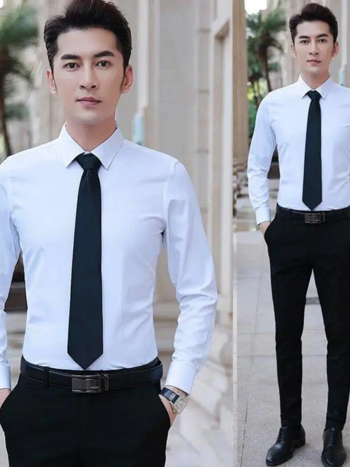 Men's Three-Piece Suit Set Wedding Formal Wear Slim Fit Shirt Tie Korean Style Groomsmen Best Men's Wedding Ceremony Clothes
Men's Three-Piece Suit Set Wedding Formal Wear Slim Fit Shirt Tie Korean Style Groomsmen Best Men's Wedding Ceremony Clothes