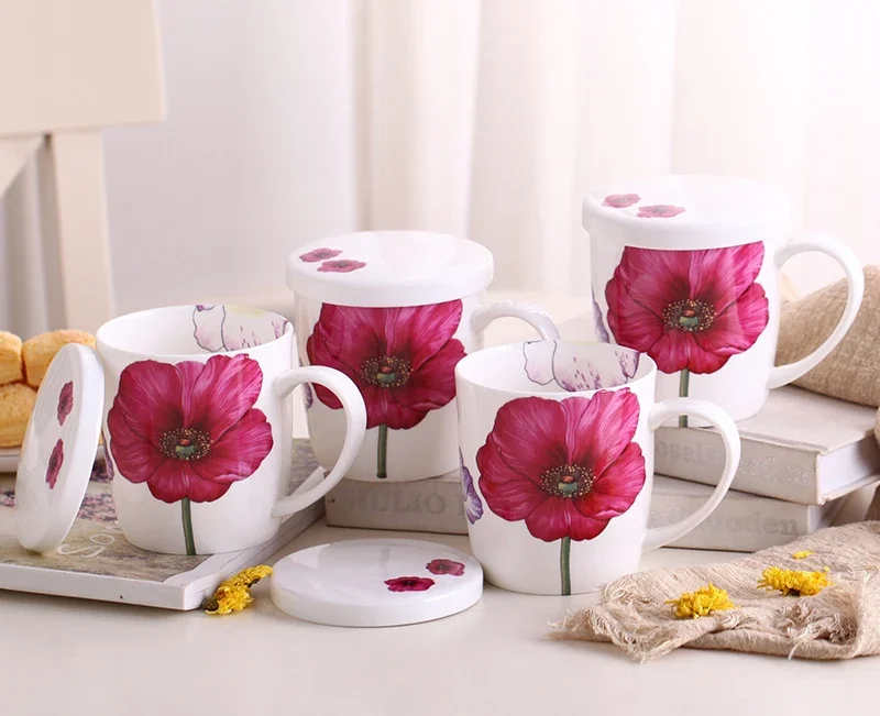 4pcs Set, 350ML, Bone China Mug with Lid, Bloomind Design, Cafe Cup Coffee, Enamel Mug for Household Gift, Porcelain Coffee Mugs
4pcs Set, 350ML, Bone China Mug with Lid, Bloomind Design, Cafe Cup Coffee, Enamel Mug for Household Gift, Porcelain Coffee Mugs