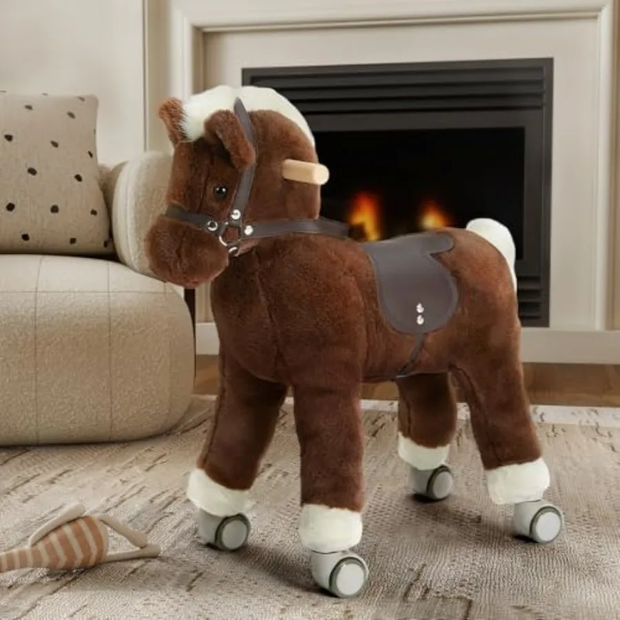 Ride on Horse for Toddler, Ride On Pony Riding Horse Mechanical Walking Action Plush Animal Stuffed Rocker Toys, Rocking Horse
Ride on Horse for Toddler, Ride On Pony Riding Horse Mechanical Walking Action Plush Animal Stuffed Rocker Toys, Rocking Horse