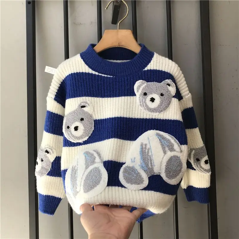 Boys' Sweater Handsome Autumn and Winter Clothing Children's Clothing Girl's Sweater Pullover Thickened Bottoming Shirt Sweater
Boys' Sweater Handsome Autumn and Winter Clothing Children's Clothing Girl's Sweater Pullover Thickened Bottoming Shirt Sweater
