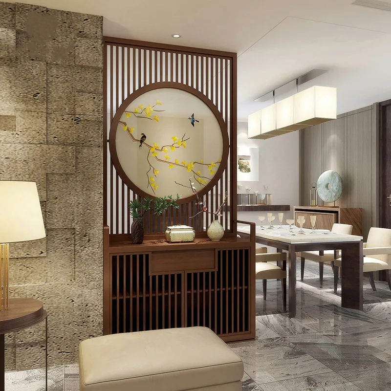 New Chinese solid wood screen partition cabinet simple modern fashion living room hollow foyer cabinet shelf room cabinet
New Chinese solid wood screen partition cabinet simple modern fashion living room hollow foyer cabinet shelf room cabinet