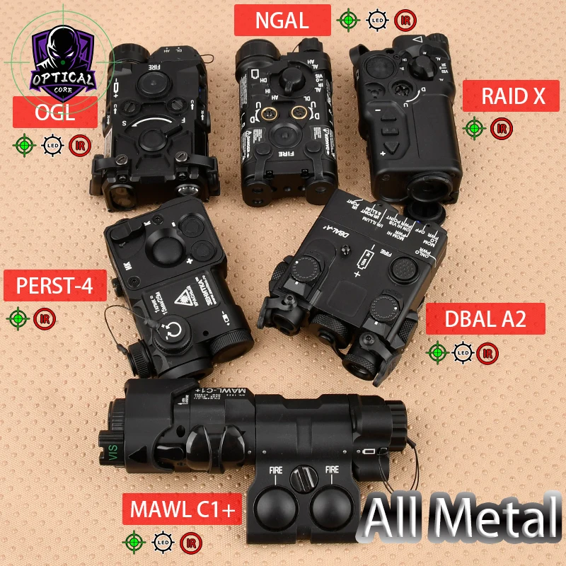 Wadsn All Metal Aluminum NGAL/PERST-4/DBAL A2/OGL/MAWL C1+/RAID X High Power Green IR Laser Infrared Optical Aiming Indicator
Wadsn All Metal Aluminum NGAL/PERST-4/DBAL A2/OGL/MAWL C1+/RAID X High Power Green IR Laser Infrared Optical Aiming Indicator
