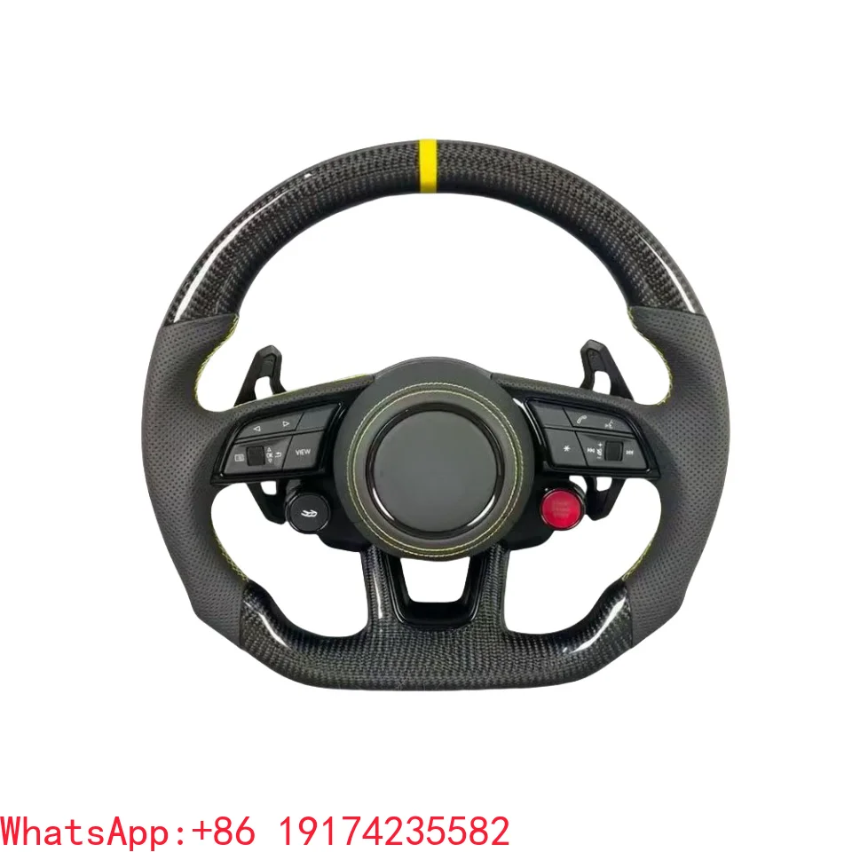 High Level Real Leather Carbon Fiber Steering Wheel New Style Sport Pro for AUDI RS7 RS3 RS4 RS5 RS6 S8 Q3 Q5 A4 A5
High Level Real Leather Carbon Fiber Steering Wheel New Style Sport Pro for AUDI RS7 RS3 RS4 RS5 RS6 S8 Q3 Q5 A4 A5