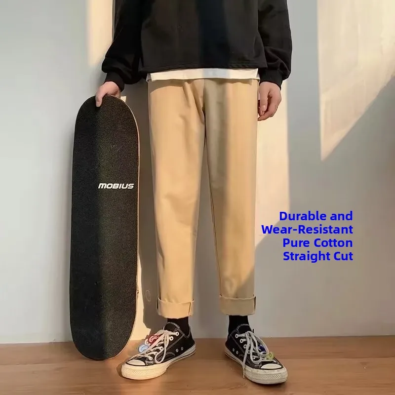 Men's Workwear Cotton Cargo Pants Loose Fit Durable Autumn Winter Large Size Nine-Piece Suit Work Clothes Retro Japanese Sle
Men's Workwear Cotton Cargo Pants Loose Fit Durable Autumn Winter Large Size Nine-Piece Suit Work Clothes Retro Japanese Sle