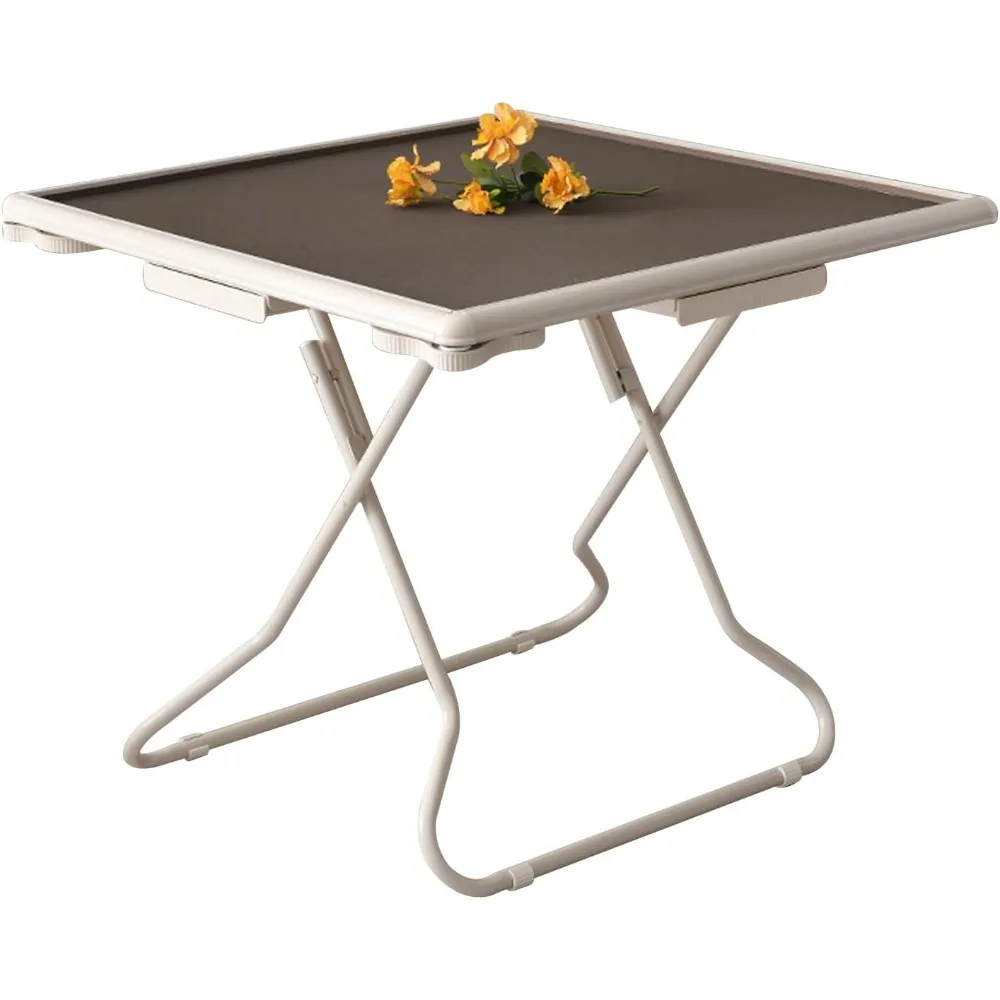 Mahjong Table, Mahjong Table Foldable, Domino Table with Drawers and Cup Holders, PVC Straight Edge Card Table (Brown)
Mahjong Table, Mahjong Table Foldable, Domino Table with Drawers and Cup Holders, PVC Straight Edge Card Table (Brown)