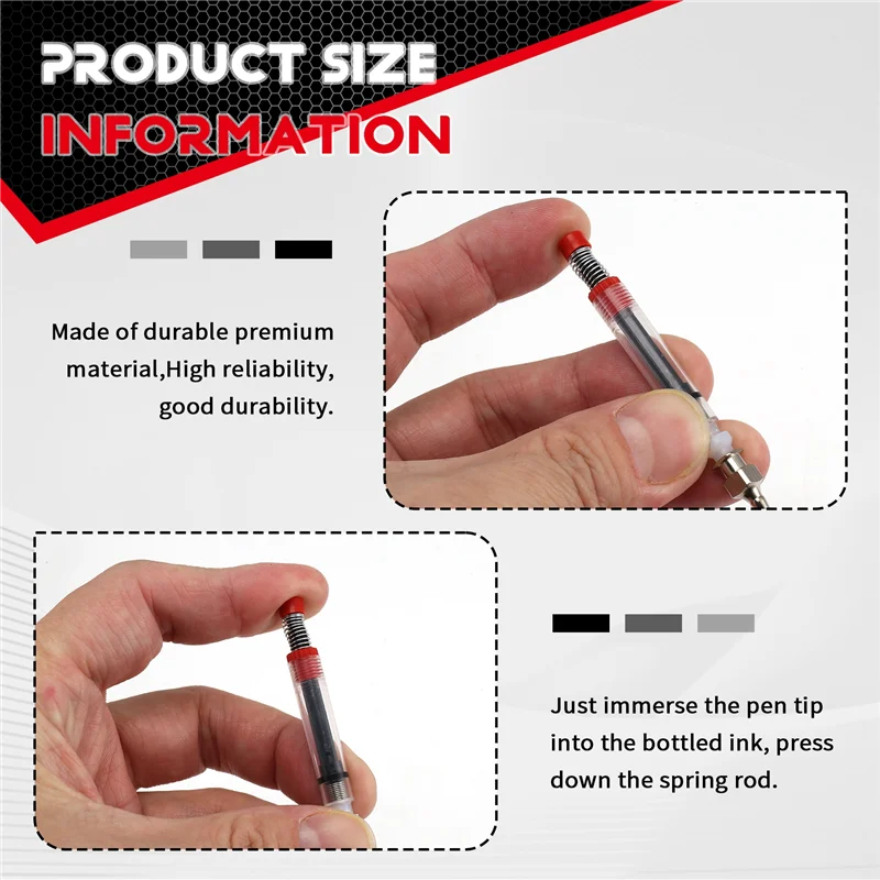 A08E-5 PCS Ink Syringe Filler Pilot Metropolitan Fountain Pen Spring Converter With Removable Blunt Needle Tip
A08E-5 PCS Ink Syringe Filler Pilot Metropolitan Fountain Pen Spring Converter With Removable Blunt Needle Tip