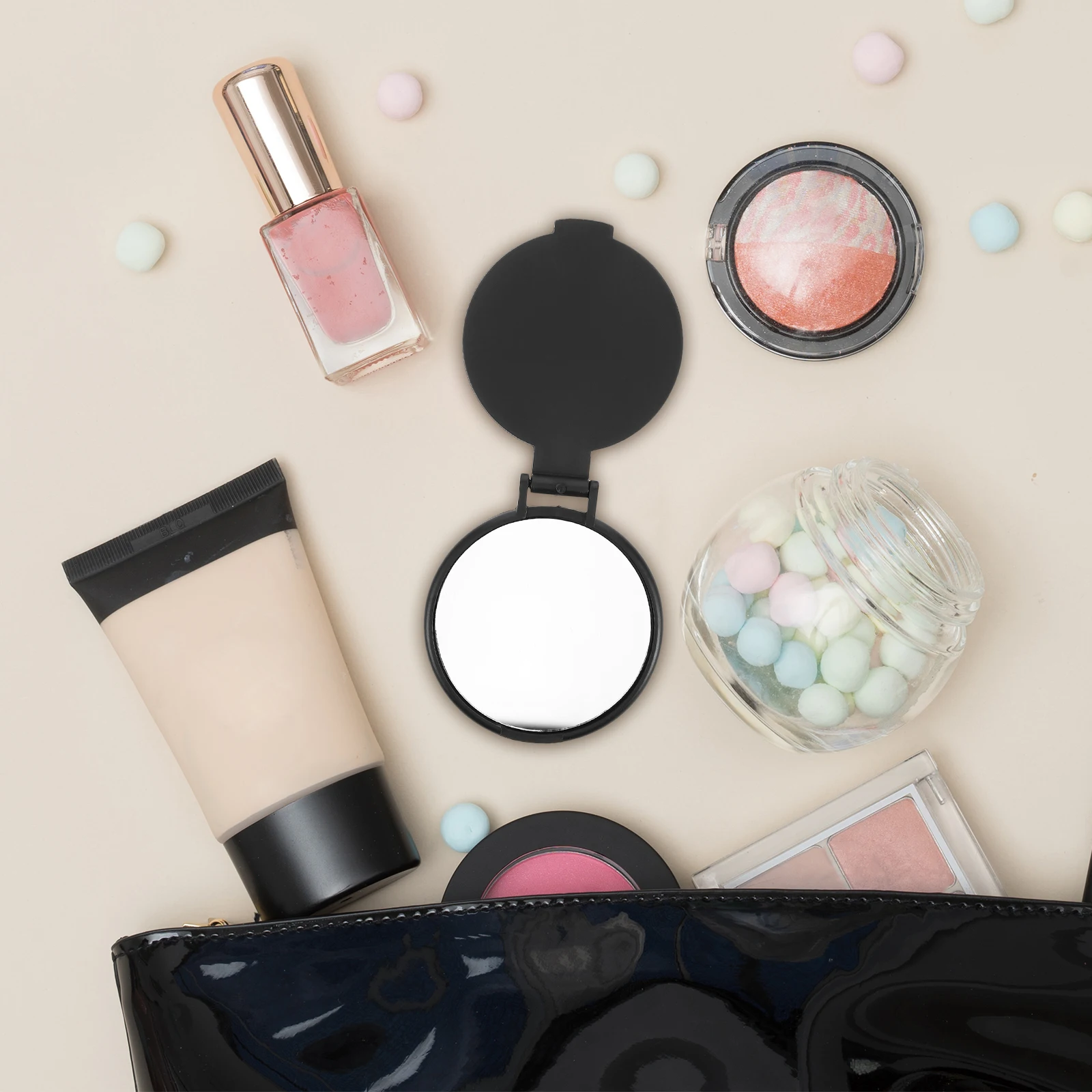 20Pcs Folding Compact Black Makeup Mirror Portable Small Handheld Travel Purse Pocket Mirror Bulk Set Bulk Compact Mirrors
20Pcs Folding Compact Black Makeup Mirror Portable Small Handheld Travel Purse Pocket Mirror Bulk Set Bulk Compact Mirrors