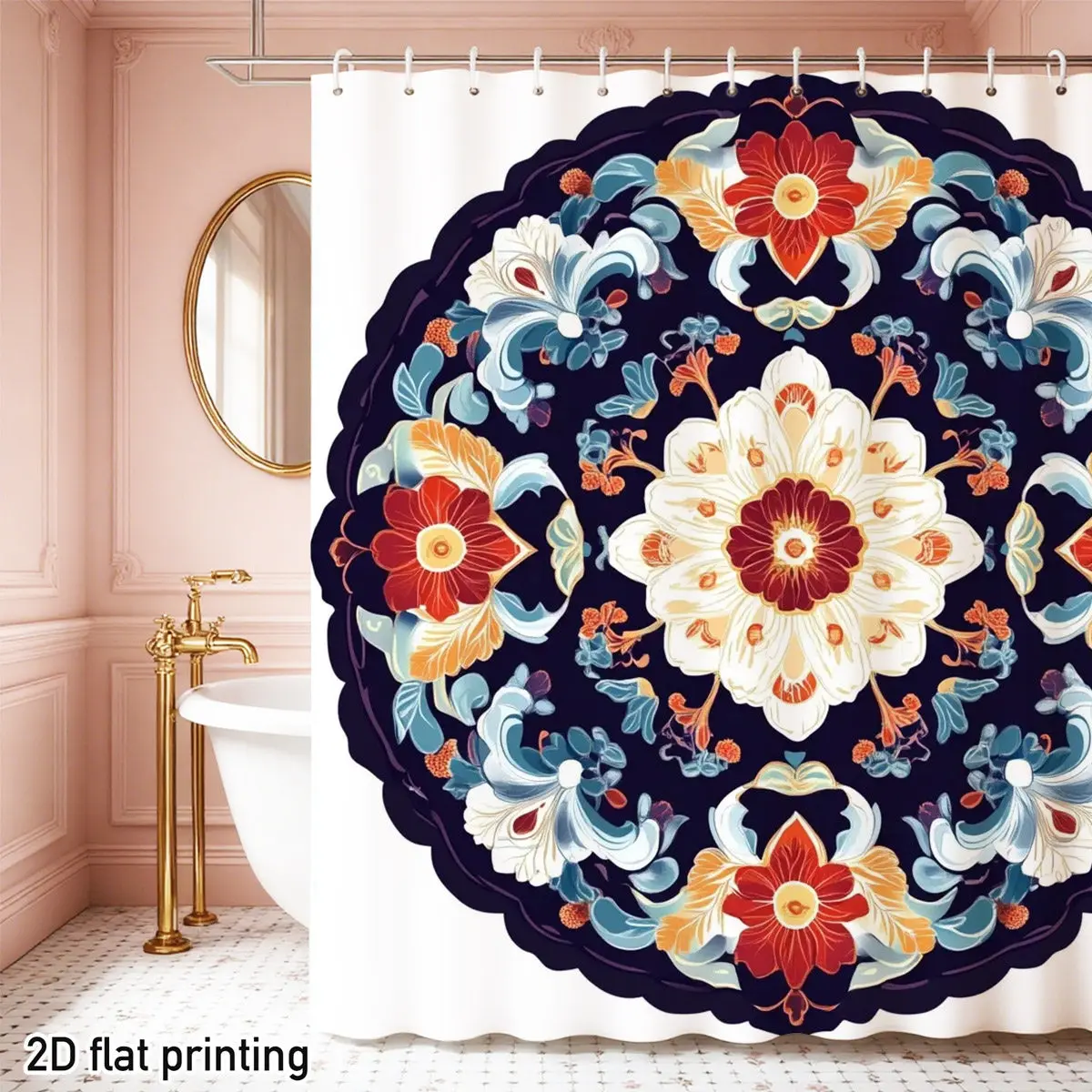 Waterproof Floral Ornate Baroque Shower Curtain Luxury Bathroom Curtain 180x180cm Design Home Decor
Waterproof Floral Ornate Baroque Shower Curtain Luxury Bathroom Curtain 180x180cm Design Home Decor