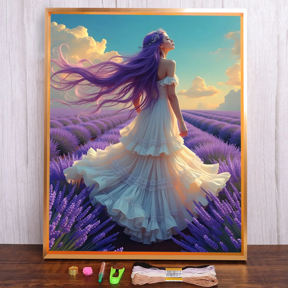 Scenery Girl Printed Cross-Stitch Embroidery Full Kit DMC Threads Handiwork Hobby Painting Needlework Jewelry Package Home Decor
Scenery Girl Printed Cross-Stitch Embroidery Full Kit DMC Threads Handiwork Hobby Painting Needlework Jewelry Package Home Decor