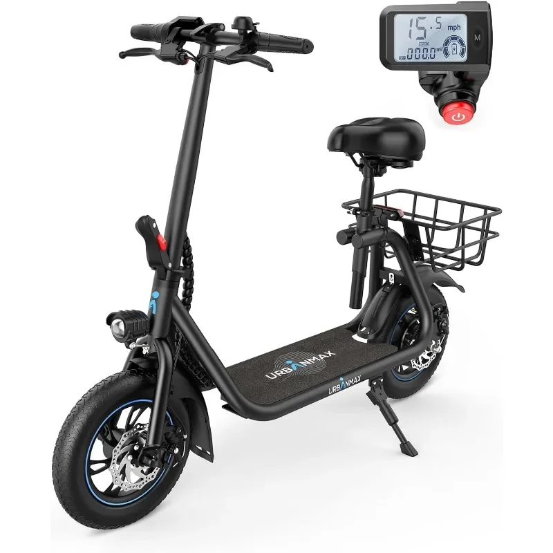 Electric Scooter with Seat, 450W Powerful Motor Foldable Electric Scooter for Adults Electric Scooter for Commuting with Basket
Electric Scooter with Seat, 450W Powerful Motor Foldable Electric Scooter for Adults Electric Scooter for Commuting with Basket