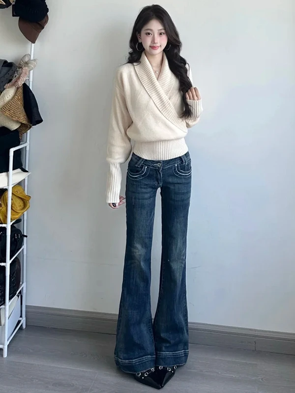 Low Waist Bell Bot Denim Jeans Women's Spring 2026 New Sle Slim Fit Not Legging Hoof Long Pants Retro American
Low Waist Bell Bot Denim Jeans Women's Spring 2026 New Sle Slim Fit Not Legging Hoof Long Pants Retro American