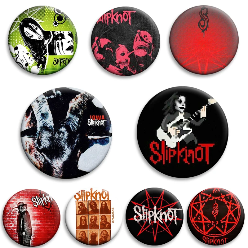Prepare for Hell Tour Snap Button Pin Slipknots Heavy Metal Rock Band Tinplate Brooches Hip Hop Badge for Clothes Bag Decor Gift
Prepare for Hell Tour Snap Button Pin Slipknots Heavy Metal Rock Band Tinplate Brooches Hip Hop Badge for Clothes Bag Decor Gift
