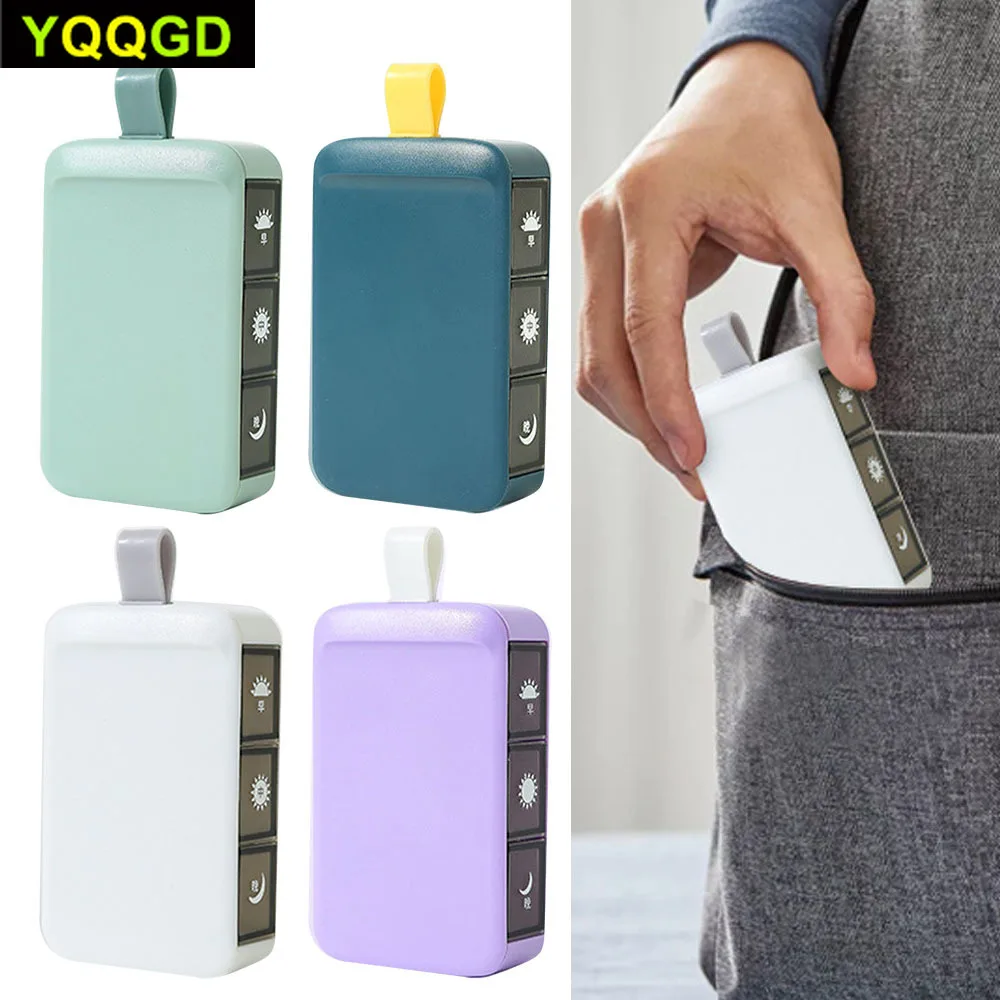 1PC Pill Organizer,3 Compartments Timer Daily Moisture Proof Pill Box Pocket Purse Travel Vitamin Container Medicine Case
1PC Pill Organizer,3 Compartments Timer Daily Moisture Proof Pill Box Pocket Purse Travel Vitamin Container Medicine Case