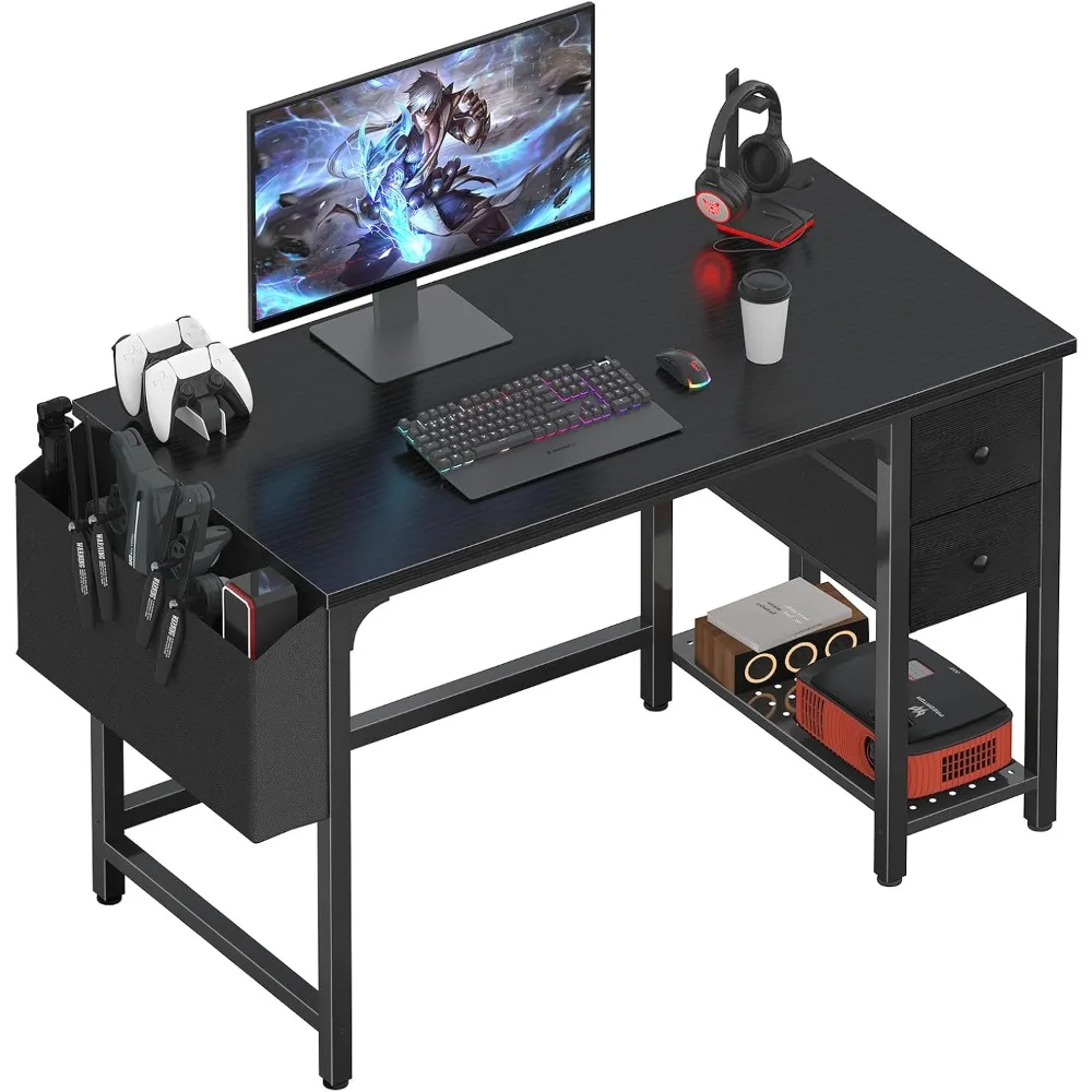 Computer Desk with Fabric Drawers, 40 Inch Reversible Gaming Desk for Small Space Home Office, Modern Simple Study Writing Tabl
Computer Desk with Fabric Drawers, 40 Inch Reversible Gaming Desk for Small Space Home Office, Modern Simple Study Writing Tabl