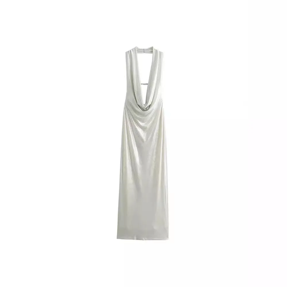 2024Spring/Summer New Women's Casual and Stylish Pleated Sexy Backless Neckline Dress, Formal Dress, Long Skirt
2024Spring/Summer New Women's Casual and Stylish Pleated Sexy Backless Neckline Dress, Formal Dress, Long Skirt