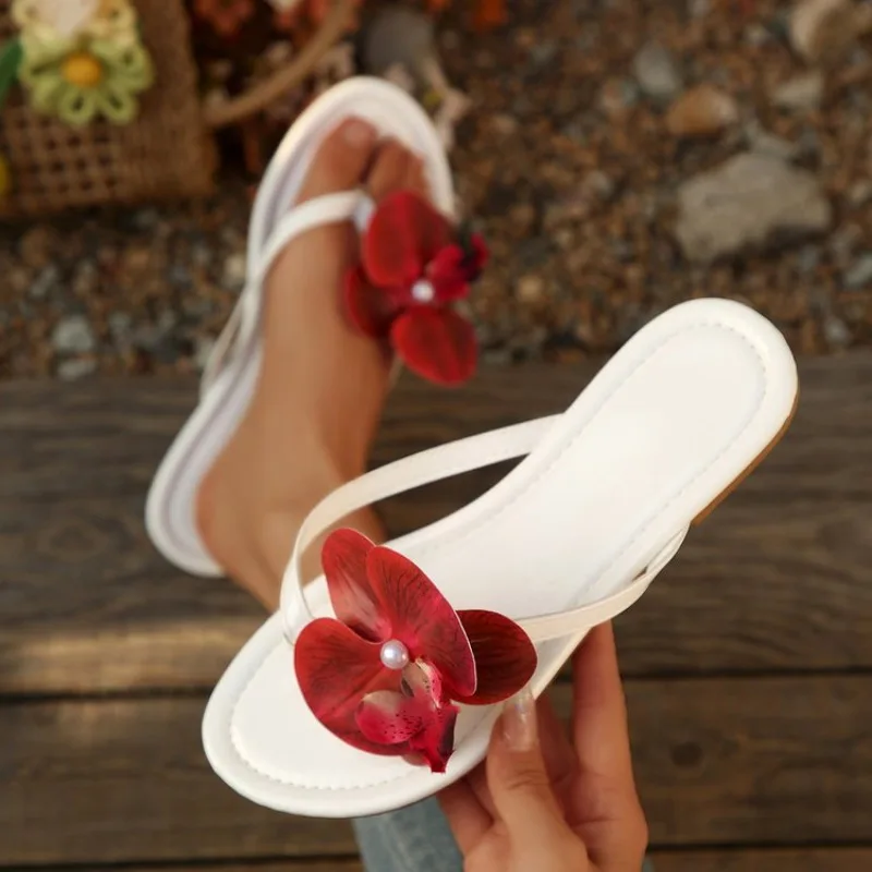 Women Slippers Comfort Non Slip Beach Flip Flops Clip Toe Flower Decor Summer Shoes for Women Fashion Flat Sandals Slides Women
Women Slippers Comfort Non Slip Beach Flip Flops Clip Toe Flower Decor Summer Shoes for Women Fashion Flat Sandals Slides Women