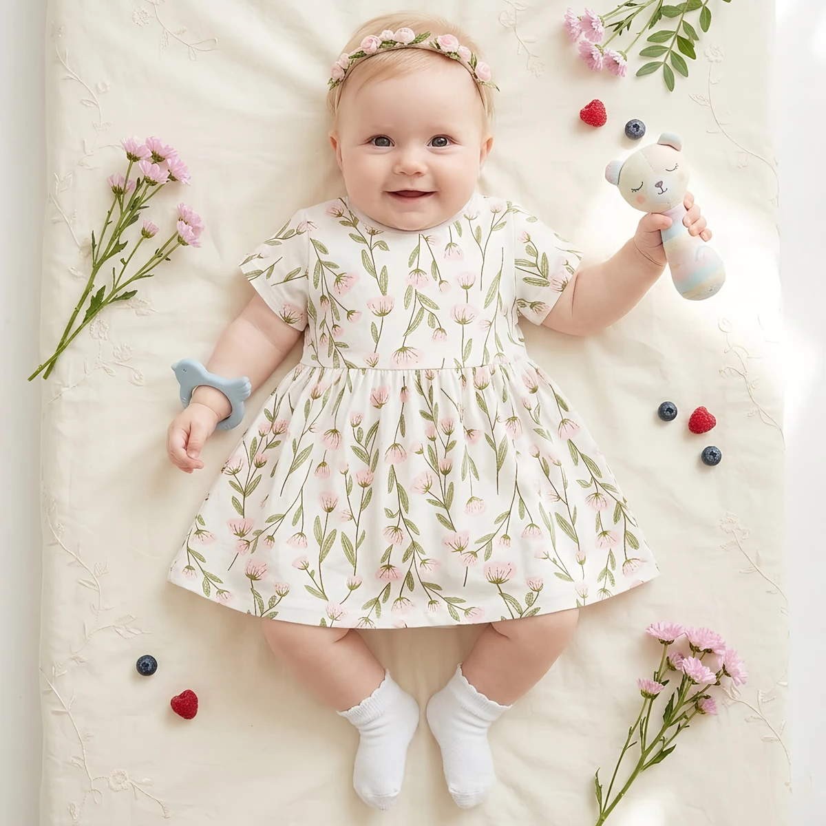 Sanlutoz Baby Girls Lovely Summer Dress Casual Flower Dress Beach Holiday
Sanlutoz Baby Girls Lovely Summer Dress Casual Flower Dress Beach Holiday