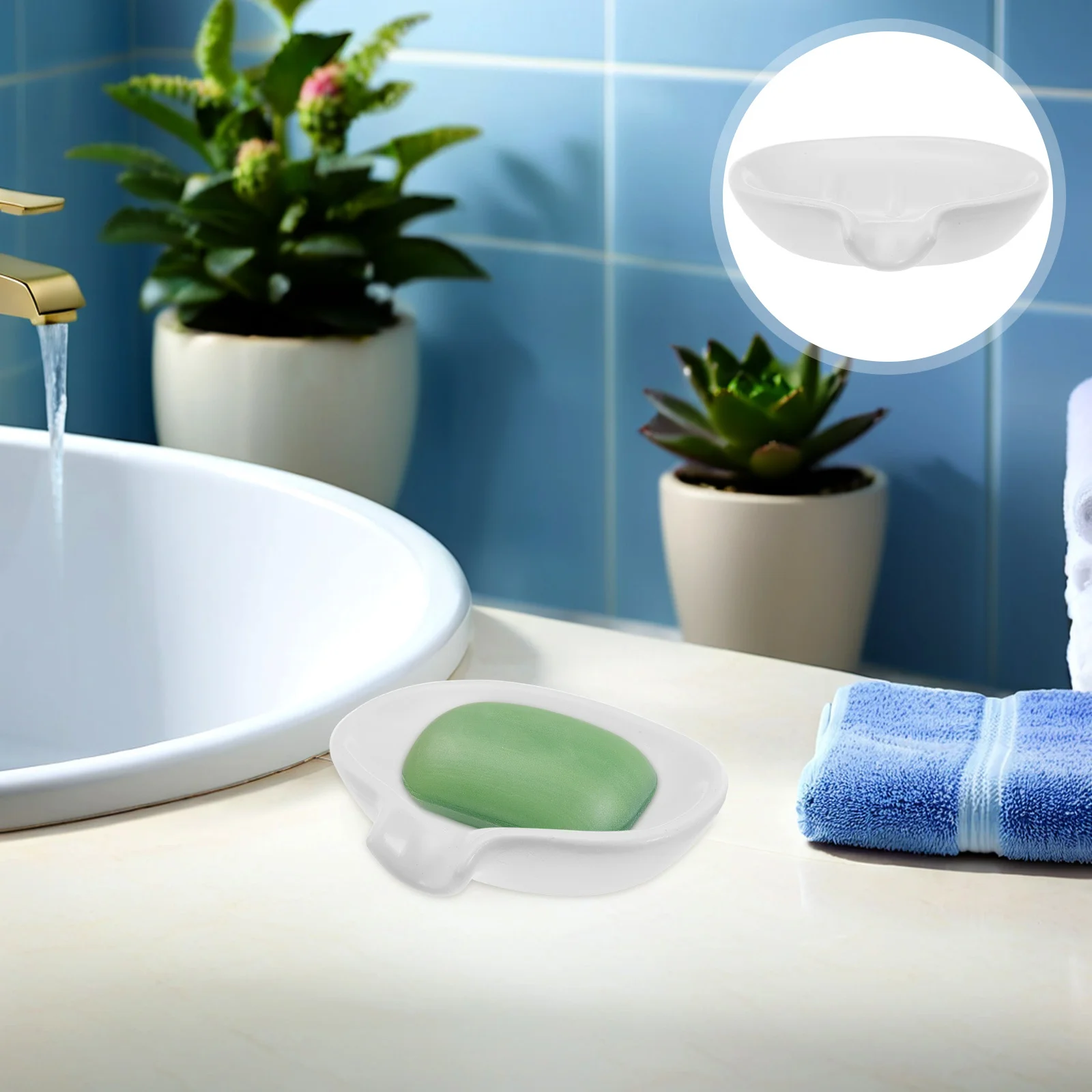 Ceramic Soap Dish White Bar Soap Dish Draining Minimalist Decorative Sponge Holder Shower Kitchen Sink Bathroom Accessories 5.31
Ceramic Soap Dish White Bar Soap Dish Draining Minimalist Decorative Sponge Holder Shower Kitchen Sink Bathroom Accessories 5.31